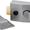 Deadlocking Nightlatch, Dark Metallic Finish/Brass Cylinder, High Security, with Automatic Deadlock