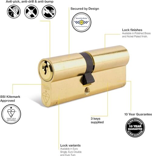 KM Series Euro Double Cylinder 40:10:50 (100mm)
