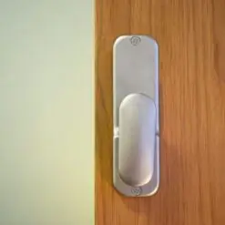 Yale Hold Open Push Button Door Lock Satin Chrome P-DL02-SC