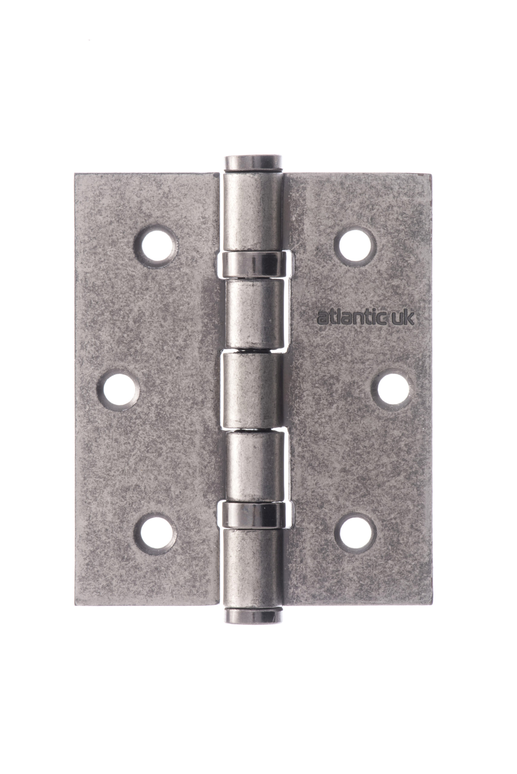 Atlantic Ball Bearing Hinges 3" x 2.5" x 2.5mm - Distressed Silver