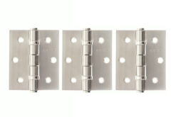 Atlantic Ball Bearing Hinges 3" x 2.5" x 2.5mm set of 3 - Satin Nickel