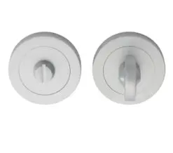 Manital Slimline Concealed Fix Turn & Release, Satin Chrome
