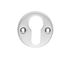 Classic Euro Profile Escutcheons, Polished Chrome