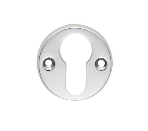 Classic Euro Profile Escutcheons, Polished Chrome