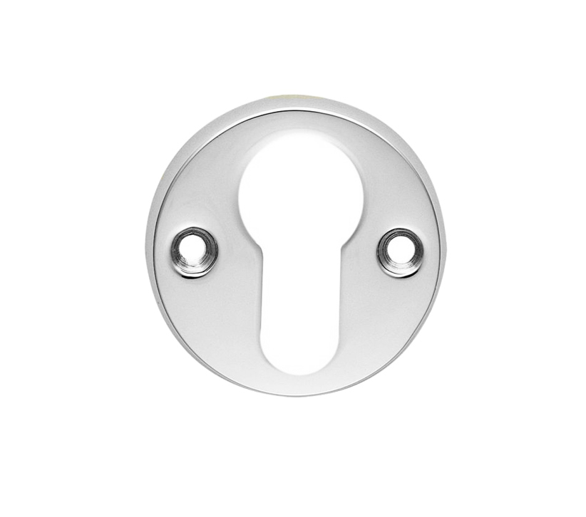 Classic Euro Profile Escutcheons, Polished Chrome