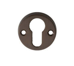 Classic Euro Profile Escutcheons, Dark Bronze