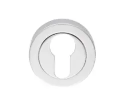 Manital Euro Profile Concealed Fix Escutcheon, Polished Chrome