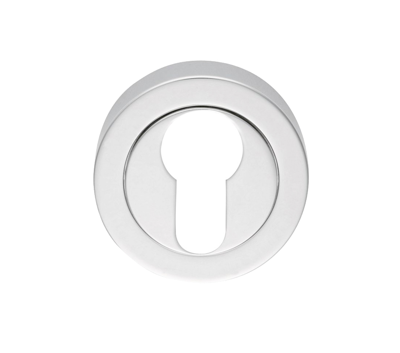 Manital Euro Profile Concealed Fix Escutcheon, Polished Chrome