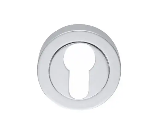 Manital Euro Profile Concealed Fix Escutcheon, Satin Chrome