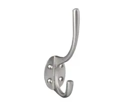 Victorian Hat And Coat Hooks, Satin Nickle