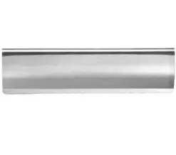 Curved Pattern Letter Tidy (355Mm X 127Mm), Satin Chrome