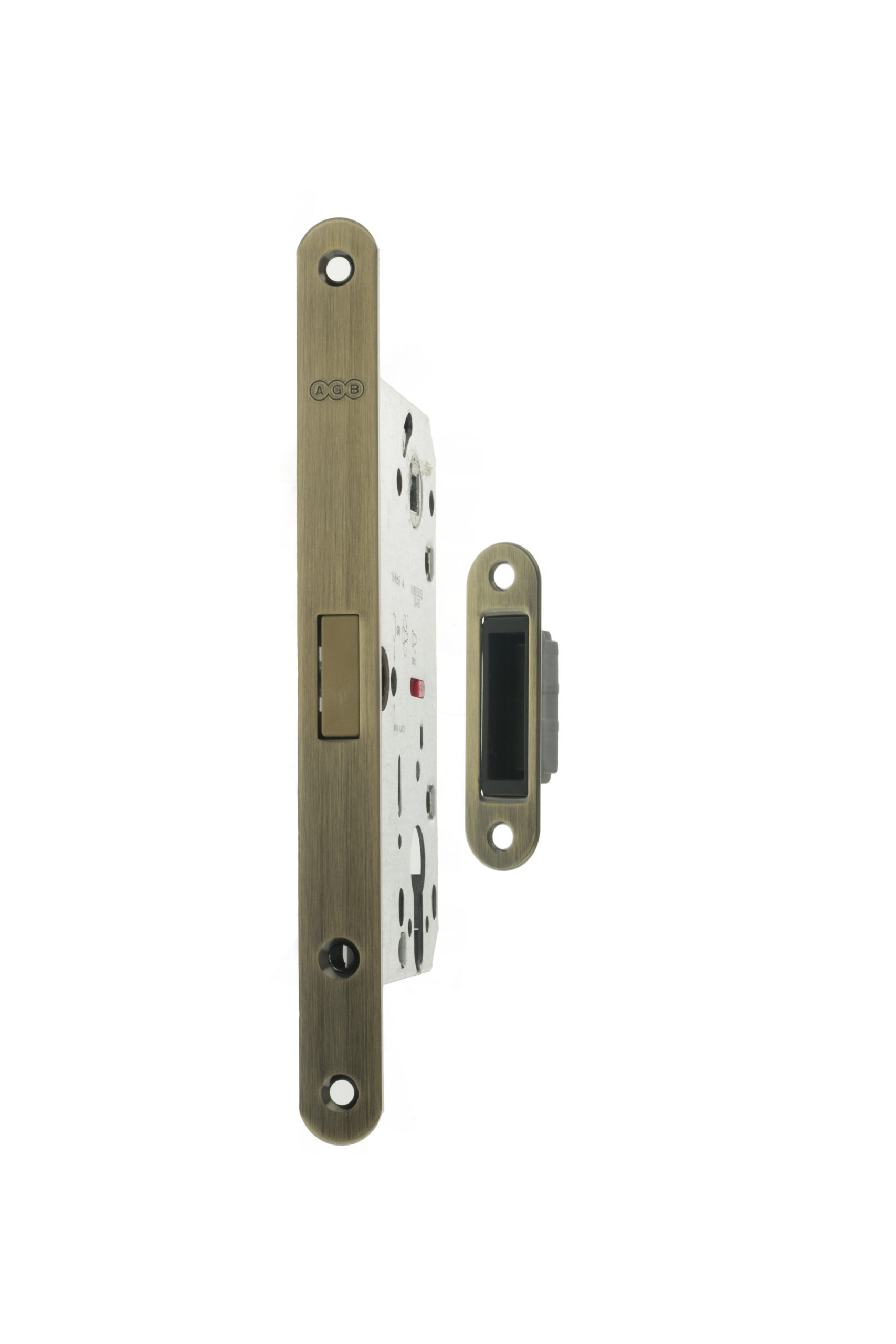 AGB Polaris 2XT Magnetic Euro Profile Sashlock 50mm backset - Antique Brass