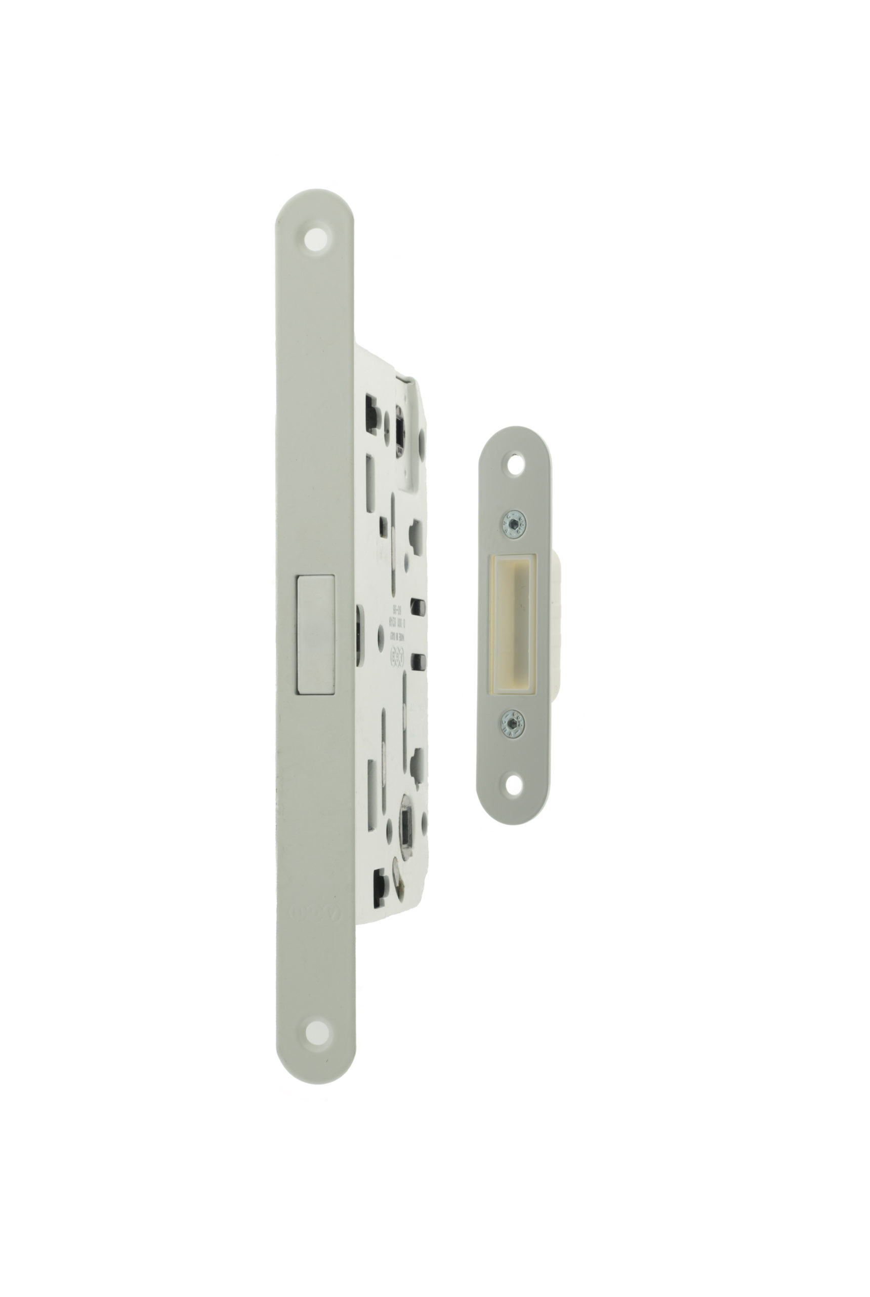 AGB Polaris 2XT Magnetic Bathroom Lock 60mm backset - White