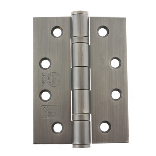 Atlantic Ball Bearing Hinges Grade 13 Fire Rated 4" x 3" x 3mm - Matt Gun Metal