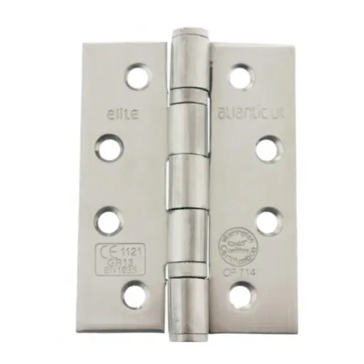 Atlantic Ball Bearing Hinges Grade 13 Fire Rated 4" x 3" x 3mm - Satin Stainless Steel