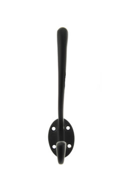 Atlantic Traditional Hat & Coat Hook - Matt Black