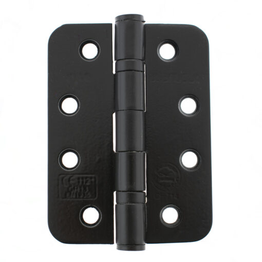 Atlantic Radius Corner Ball Bearing Hinges 4" X 3" X 3mm - Matt Black
