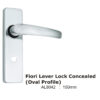 Flail Lever Lock Concealed (Oval Profile) -150Mm