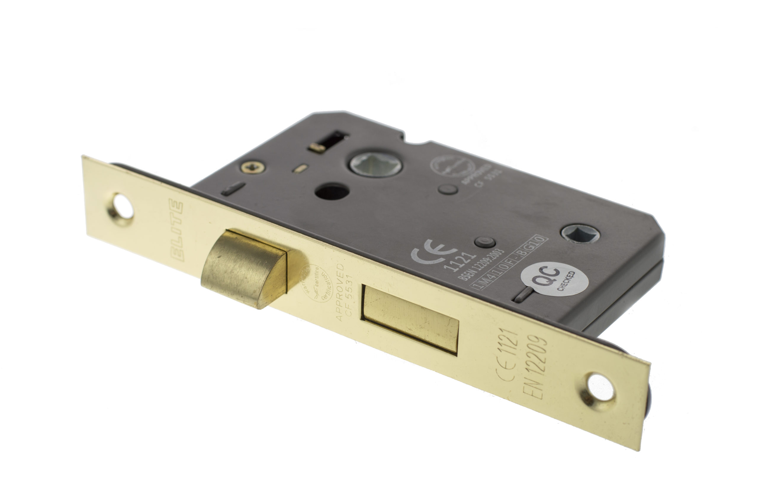 Atlantic Bathroom Lock [CE] 2.5" - Polished Brass