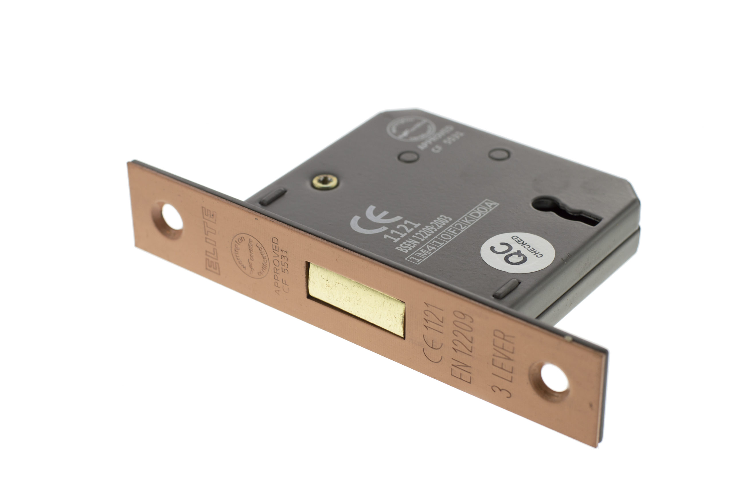 Atlantic 3 Lever Key Deadlock [CE] 2.5" - Urban Satin Copper