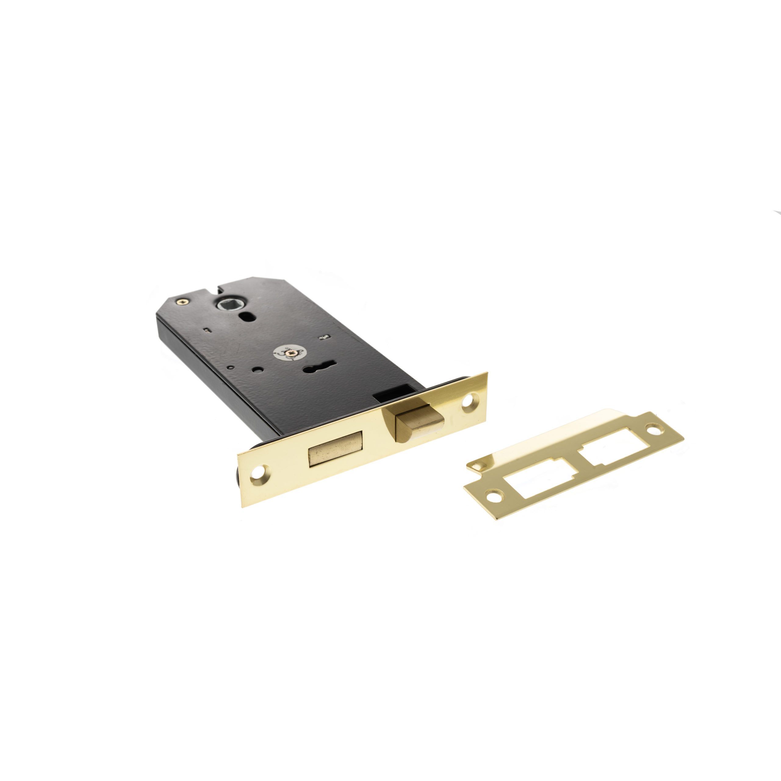 Atlantic Horizontal 3 Lever Sashlock 6" - Polished Brass