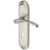 Heritage Brass Ambassador Satin Nickel Door Handles(Sold In Pairs)