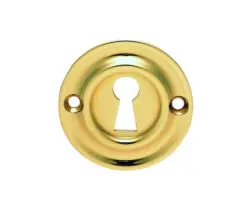 Delamain Classic Standard Profile Escutcheon, Polished Brass