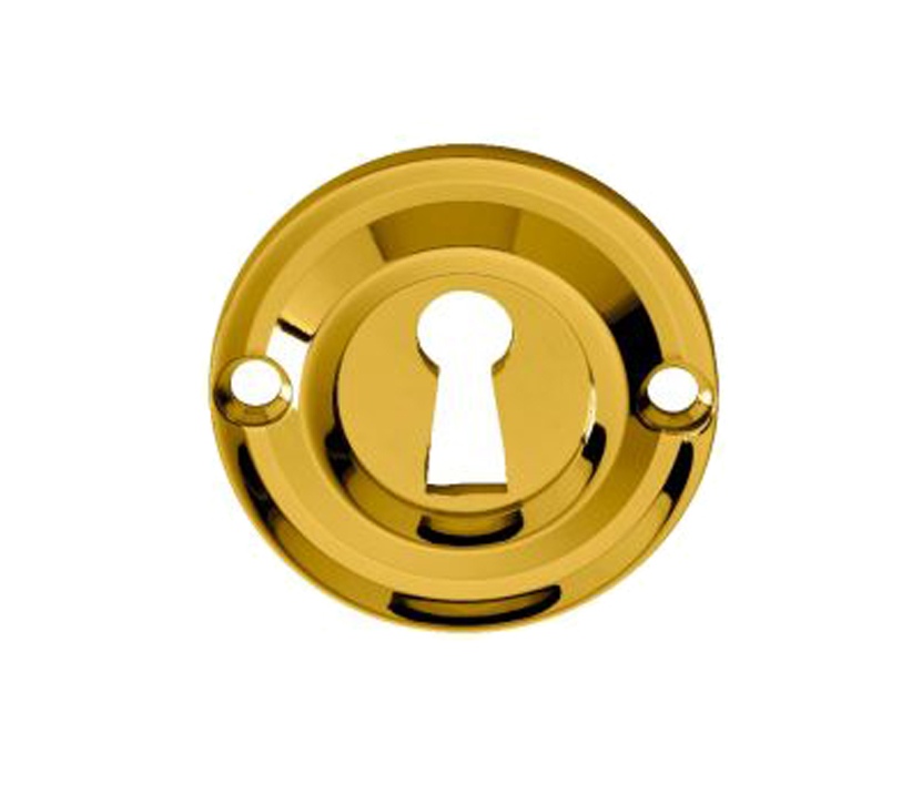 Delamain Classic Standard Profile Escutcheon, Pvd Stainless Brass