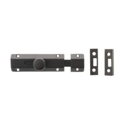 Atlantic Solid Brass Surface Door Bolt 4" - Urban Dark Bronze