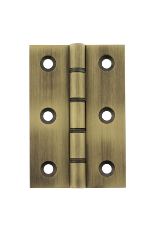 Atlantic Washered Hinges 3" x 2" x 2.2mm - Matt Antique Brass