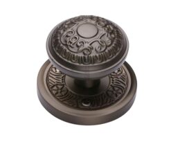 Heritage Brass Aydon Mortice Door Knobs, Matt Bronze (Sold In Pairs)