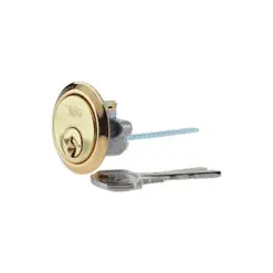 Yale 1109 Replacement Rim Cylinder-Polished Brass