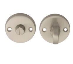 Plain Bathroom Turn & Release, Satin Nickel