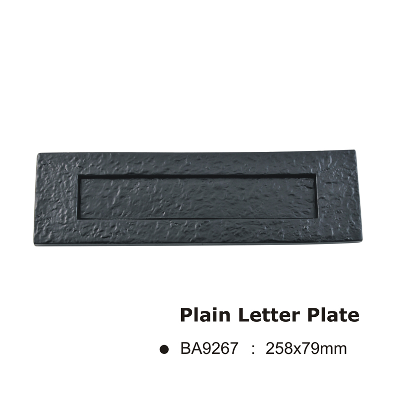 Plain Letter Plate -258X79Mm