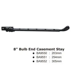 W' Bulb End Casement Stay -254Mm