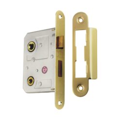 Bathroom Lock Round Forend -76Mm