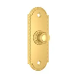 Beaded Bell Push - Shaped -76X37Mm
