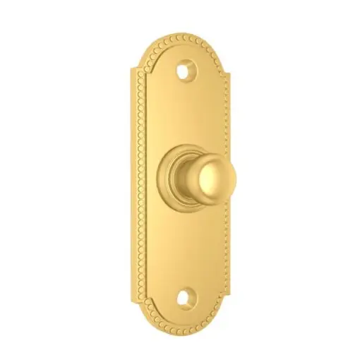 Beaded Bell Push - Shaped -76X37Mm