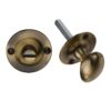 Heritage Brass Round 36Mm Diameter Turn & Release, Antique Brass