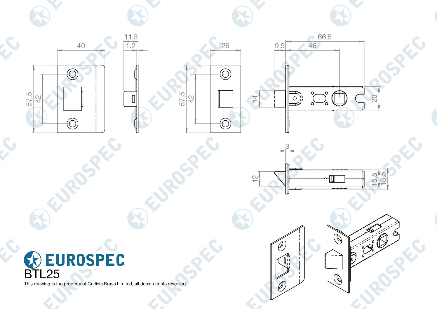 Bolt Through Tubular Latch - Image 2