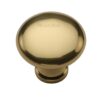 Heritage Brass Mushroom Design Cabinet Knob (32Mm Or 38Mm), Polished Brass