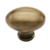 Heritage Brass Oval Design Cabinet Knob (32Mm Or 38Mm), Antique Brass