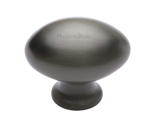 Heritage Brass Oval Design Cabinet Knob (32Mm Or 38Mm), Matt Bronze