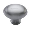 Heritage Brass Oval Design Cabinet Knob (32Mm Or 38Mm), Satin Chrome