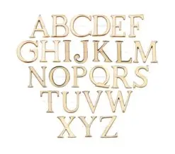 Heritage Brass A-Z Pin Fix Letters (51Mm - 2"), Polished Brass