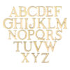 Heritage Brass A-Z Pin Fix Letters (51Mm - 2"), Satin Brass