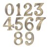 Heritage Brass 0-9 Self Adhesive Numerals (51Mm - 2"), Antique Brass