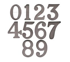 Heritage Brass 0-9 Self Adhesive Numerals (51Mm - 2"), Matt Bronze