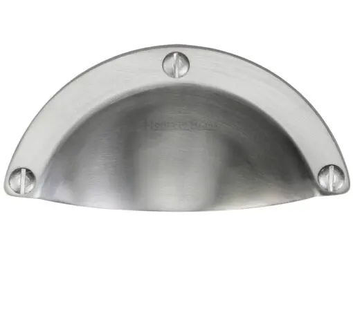 Heritage Brass Cabinet Drawer Pull Handle (86Mm C/C), Satin Chrome