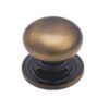 Heritage Brass Round Design Cabinet Knob (25Mm, 32Mm, 38Mm Or 48Mm), Antique Brass